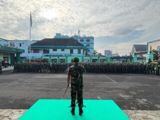Dandim 0612/Tasikmalaya Pimpin Apel Pagi dan Halalbihalal, Tekankan Disiplin dan Integritas Prajurit