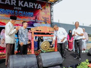 Sekda Ciamis Hadiri Gelar Karya 2026 SMPN 2 Ciamis, Dorong Kreativitas dan Pelestarian Budaya