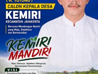 KEMIRI MEMBARA! H. TOTONG SIAP GUNCANG KURSI KEPALA DESA, MEMBAWA SEMANGAT PERUBAHAN TOTAL!
