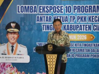 Bupati Herdiat Tekankan Peran Penting PKK Saat Buka Lomba Ekspose 10 Program PKK