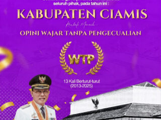 Ciamis Kembali Raih WTP ke-13 Kali Berturut-turut, Bukti Komitmen Tata Kelola Keuangan
