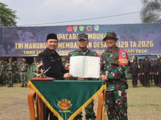 TMMD ke-129 Resmi Dibuka di Parungponteng, Fokus Bangun Infrastruktur dan Ketahanan Desa