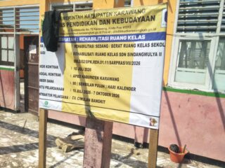 PROYEK 'SILUMAN' DI SDN SINDANGMULYA II, CV Ciwulan Bangkit Kangkangi Aturan, Anggaran Rehab Sekolah Sengaja Disembunyikan!