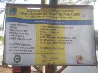 ​Ironi Sumur Resapan Cilamaya Wetan Kala Papan Proyek Tanpa Anggaran Melucuti Akuntabilitas Publik