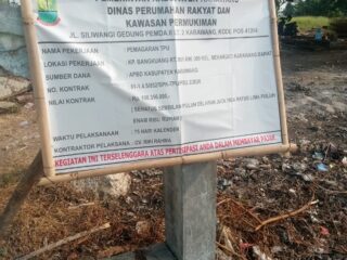 Aroma Tak Sedap Proyek Pemagaran TPU Mekarjati: Anggaran Rp198 Juta Diduga Dikerjakan ‘Asal Tancap’, Pengawas Mana?