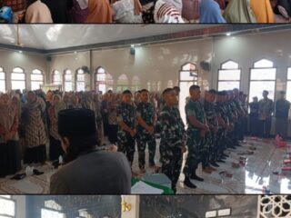 Satgas TMMD ke-129 Kodim 0612/Tsm Ikuti Pengajian Rutin Bersama Warga Parungponteng
