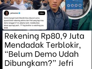Kontroversi Pemblokiran Rekening Aktivis: Jefri Nichol Angkat Bicara Mengenai Dugaan Pembungkaman Sebelum Aksi