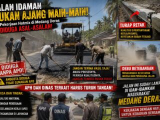 Proyek Jalan Rp30 Miliar di Medang Deras Retak Saat Dikerjakan, APD Tak Dipakai hingga Debu Dikeluhkan Warga: Prof Sutan Nasomal SH MH, Minta Pengawasan Diperketat