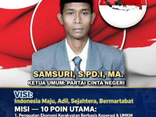 RESMI: Ketua Umum Partai Cinta Negeri Kirim Surat Kesiapan Menjadi Wapres RI ke Presiden Prabowo Subianto