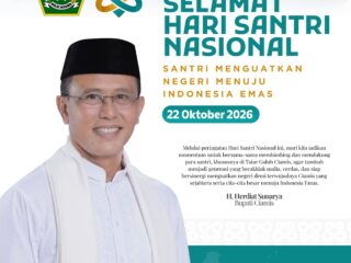 Bupati Ciamis H. Herdiat Sunarya Ucapkan Selamat Hari Santri Nasional 2026